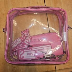 Steve Madden Pink Transparent Crossbody Bag